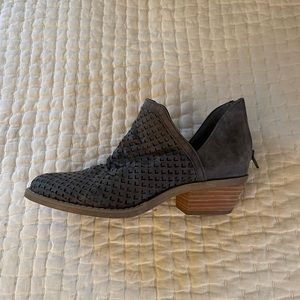 Grey Notch Perforated Booties